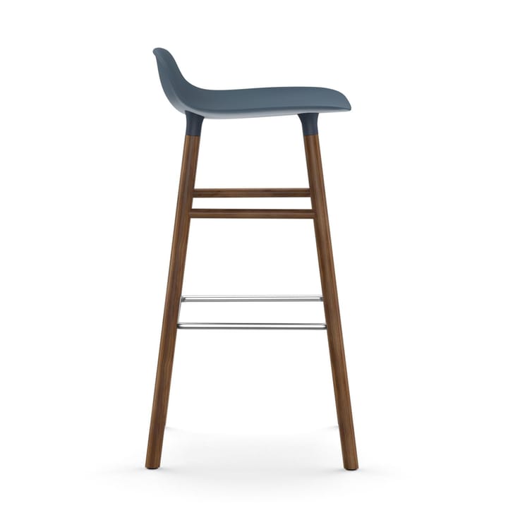 Form σκαμπό με πόδια από καρυδιά, Μπλε Normann Copenhagen