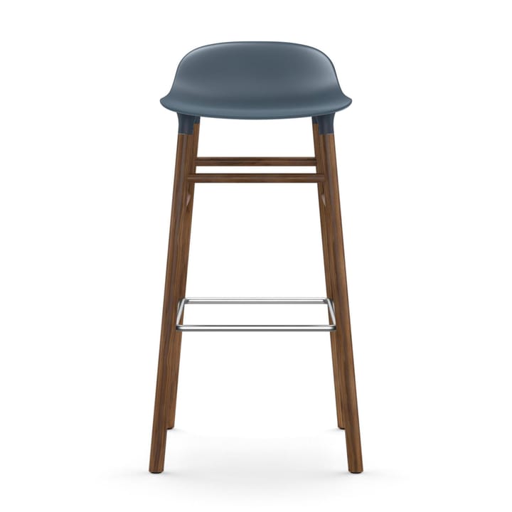 Form σκαμπό με πόδια από καρυδιά, Μπλε Normann Copenhagen