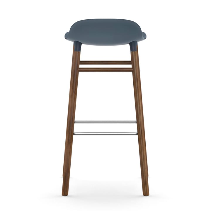 Form σκαμπό με πόδια από καρυδιά, Μπλε Normann Copenhagen