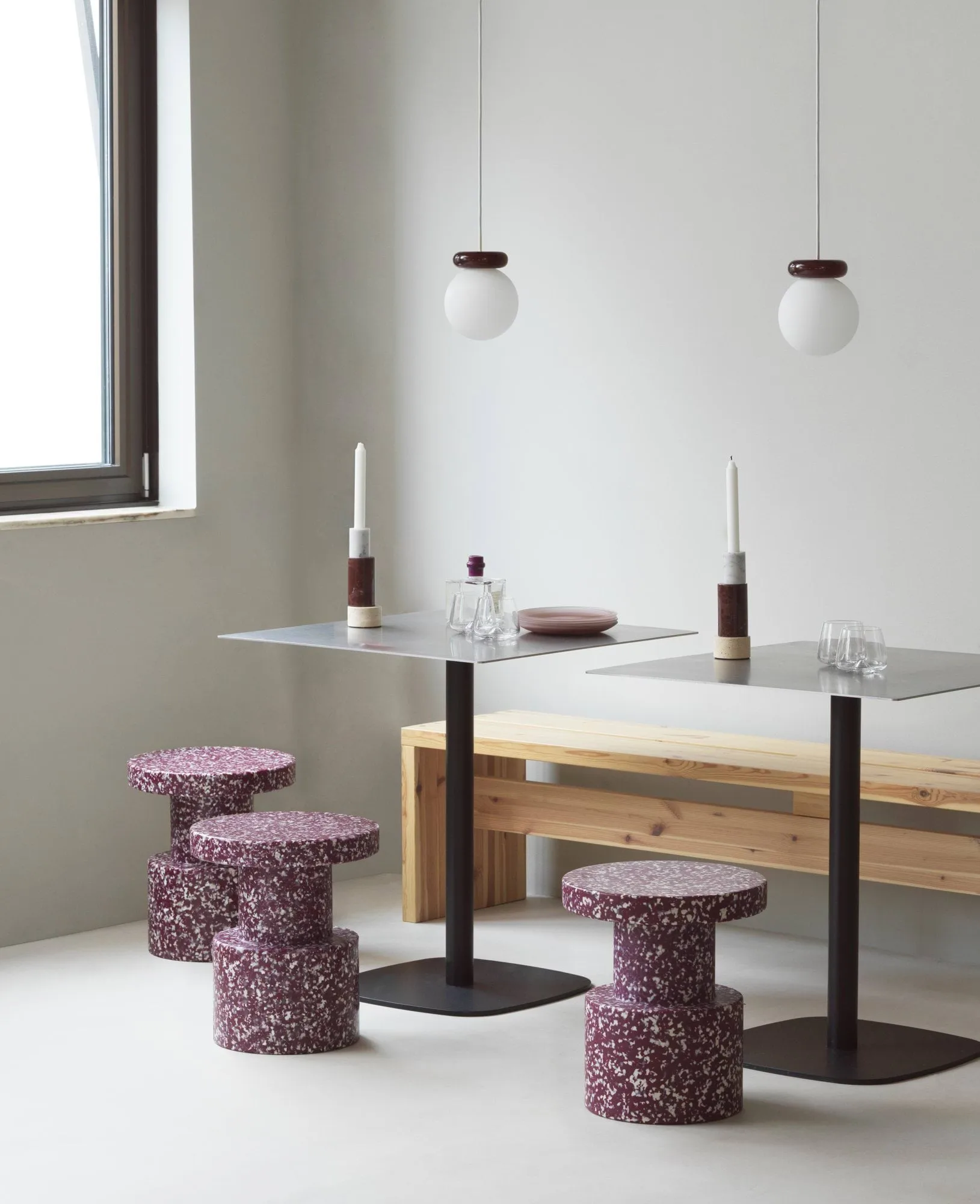 Hinx κρεμαστό φωτιστικό, Burgundy, Ø15x18 εκ. Normann Copenhagen