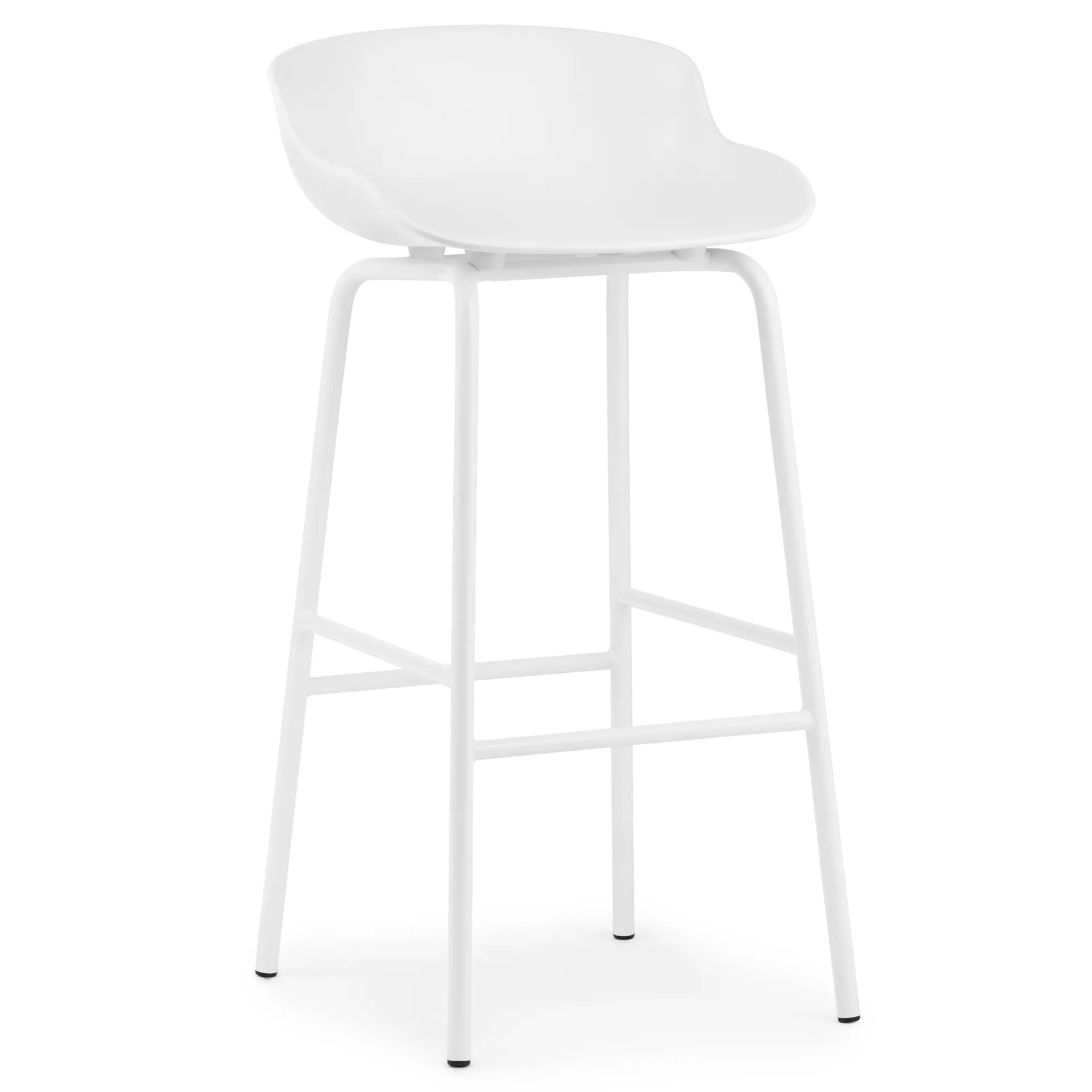 Hyg σκαμπό με μεταλλικά πόδια 75 cm, Λευκό Normann Copenhagen