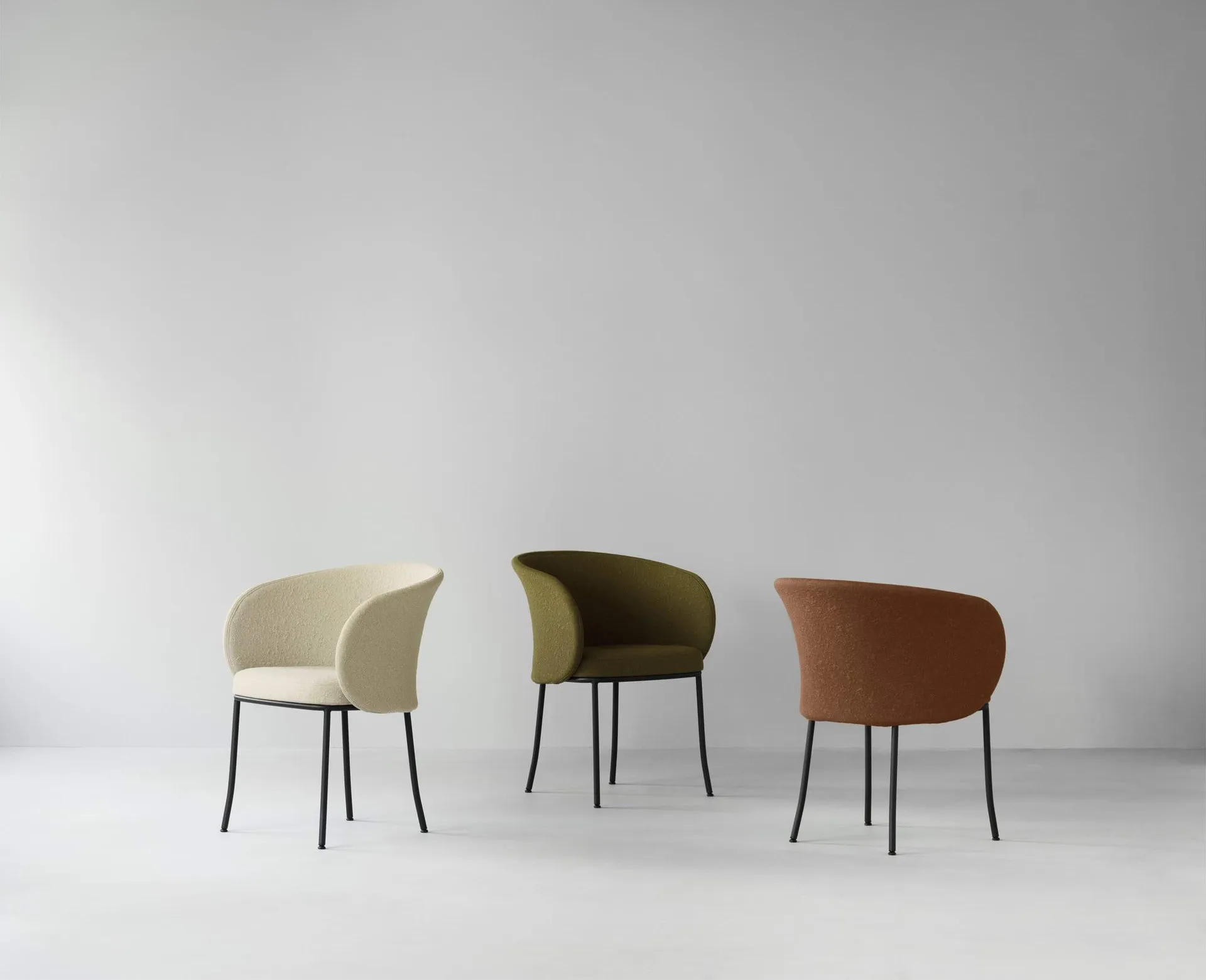 Knit καρεκλοπολυθρόνα, Sand-black steel Normann Copenhagen