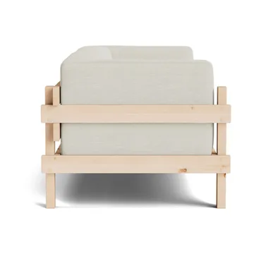 Kube καναπές - Βαμμένη πεύκη-ύφασμα Remix 223 Beige, 220 cm - Normann Copenhagen
