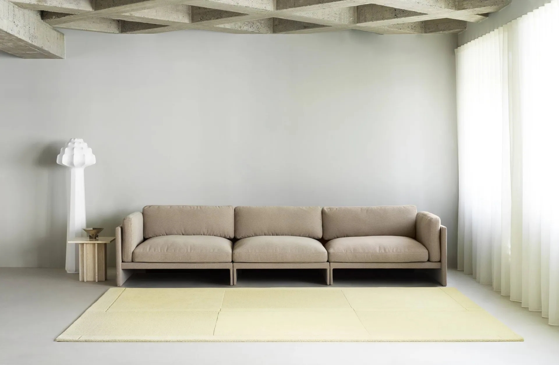 Level χαλί από μαλλί, Light yellow, 170x240 cm Normann Copenhagen