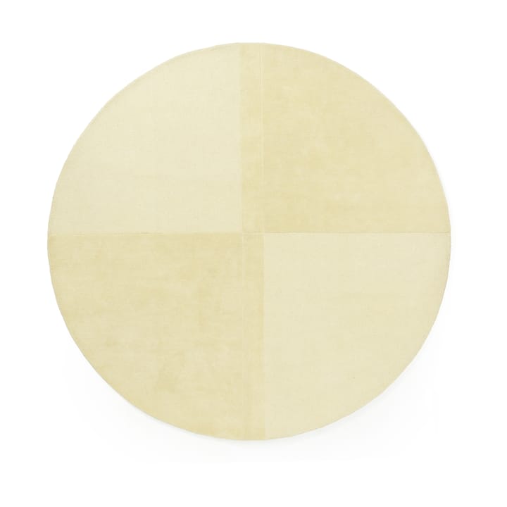 Level χαλί από μαλλί, στρογγυλό - Light yellow, Ø280 cm - Normann Copenhagen