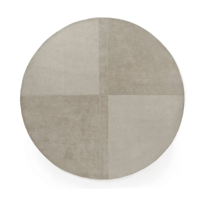 Level χαλί από μαλλί, στρογγυλό - Warm grey, Ø280 cm - Normann Copenhagen