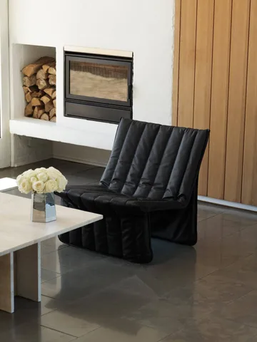 Limit πολυθρόνα lounge - Δέρμα Ultra 41599 μαύρο - Normann Copenhagen