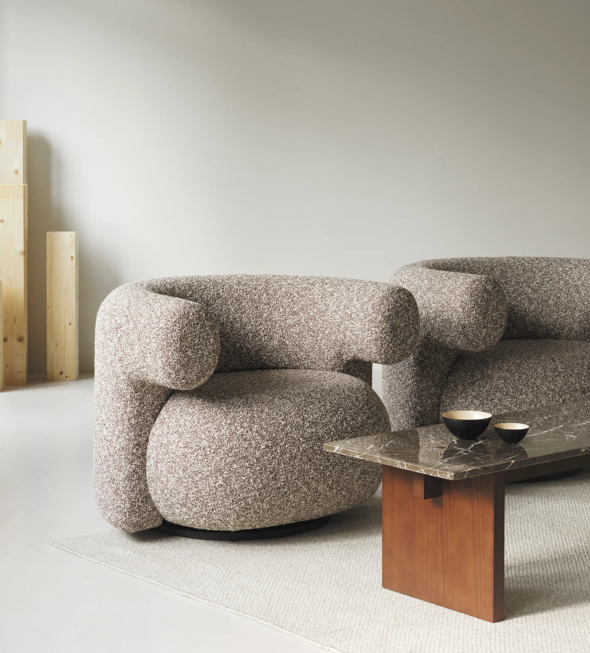 Πολυθρόνα lounge Burra w. Return, Zero 0011 Normann Copenhagen