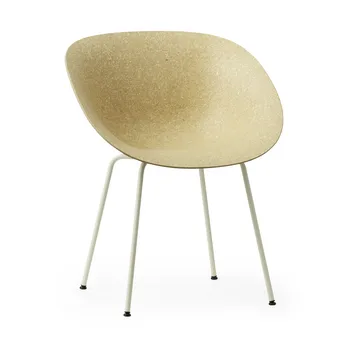 Πολυθρόνα Mat Armchair - Hemp-cream steel - Normann Copenhagen