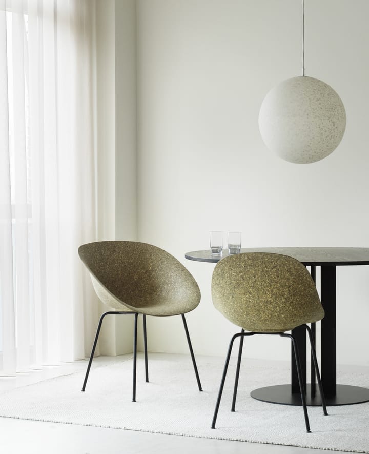 Πολυθρόνα Mat Armchair, Seaweed-black steel Normann Copenhagen