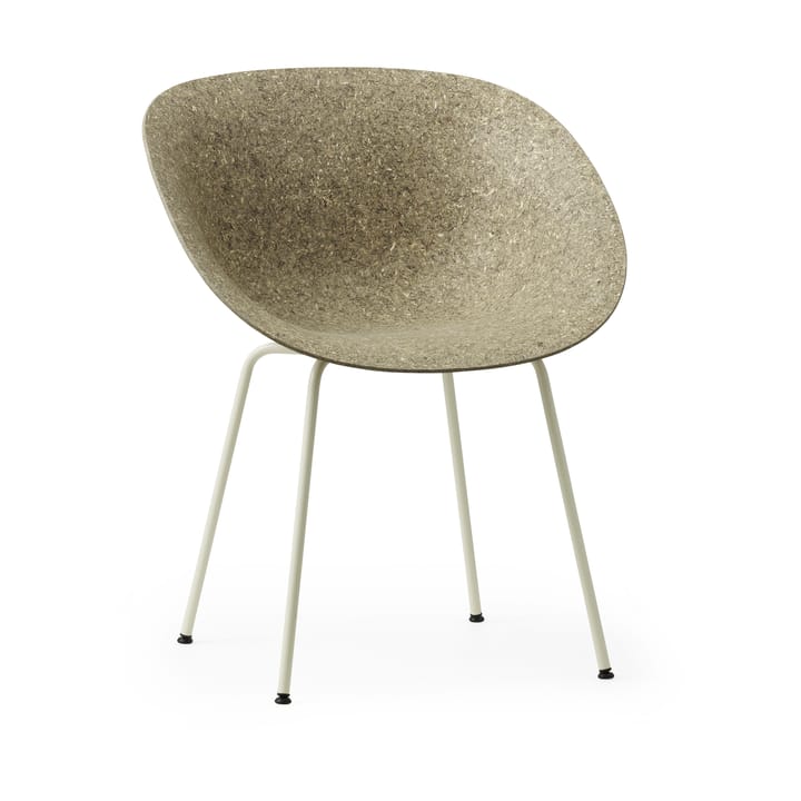 Πολυθρόνα Mat Armchair - Seaweed-cream steel - Normann Copenhagen