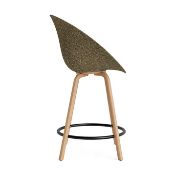 Mat Bar Armchair πολυθρόνα με μπράτσα 65 cm - Seaweed-beech-black steel - Normann Copenhagen