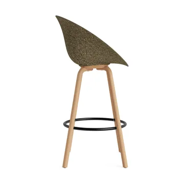 Mat Bar Armchair καρέκλα με μπράτσα 75 cm - Seaweed-beech-black steel - Normann Copenhagen