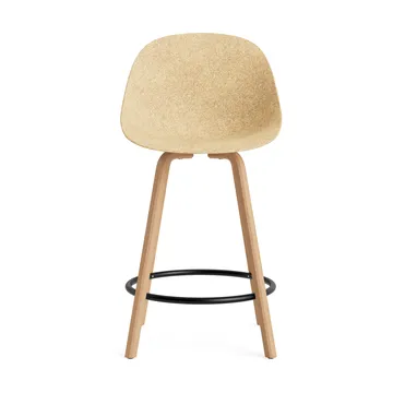 Καρέκλα μπαρ Mat Bar Chair 65 cm - Hemp-beech-black steel - Normann Copenhagen