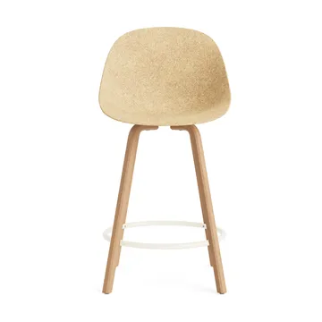 Καρέκλα μπαρ Mat Bar Chair 65 cm - Hemp-beech-cream steel - Normann Copenhagen