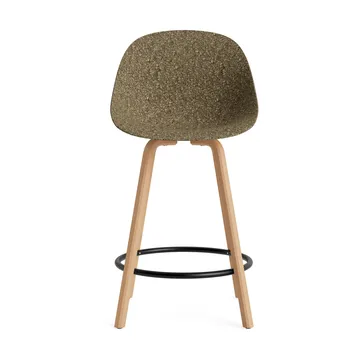 Καρέκλα μπαρ Mat Bar Chair 65 cm - Seaweed-beech-black steel - Normann Copenhagen