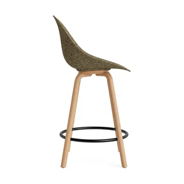 Καρέκλα μπαρ Mat Bar Chair 65 cm - Seaweed-beech-black steel - Normann Copenhagen