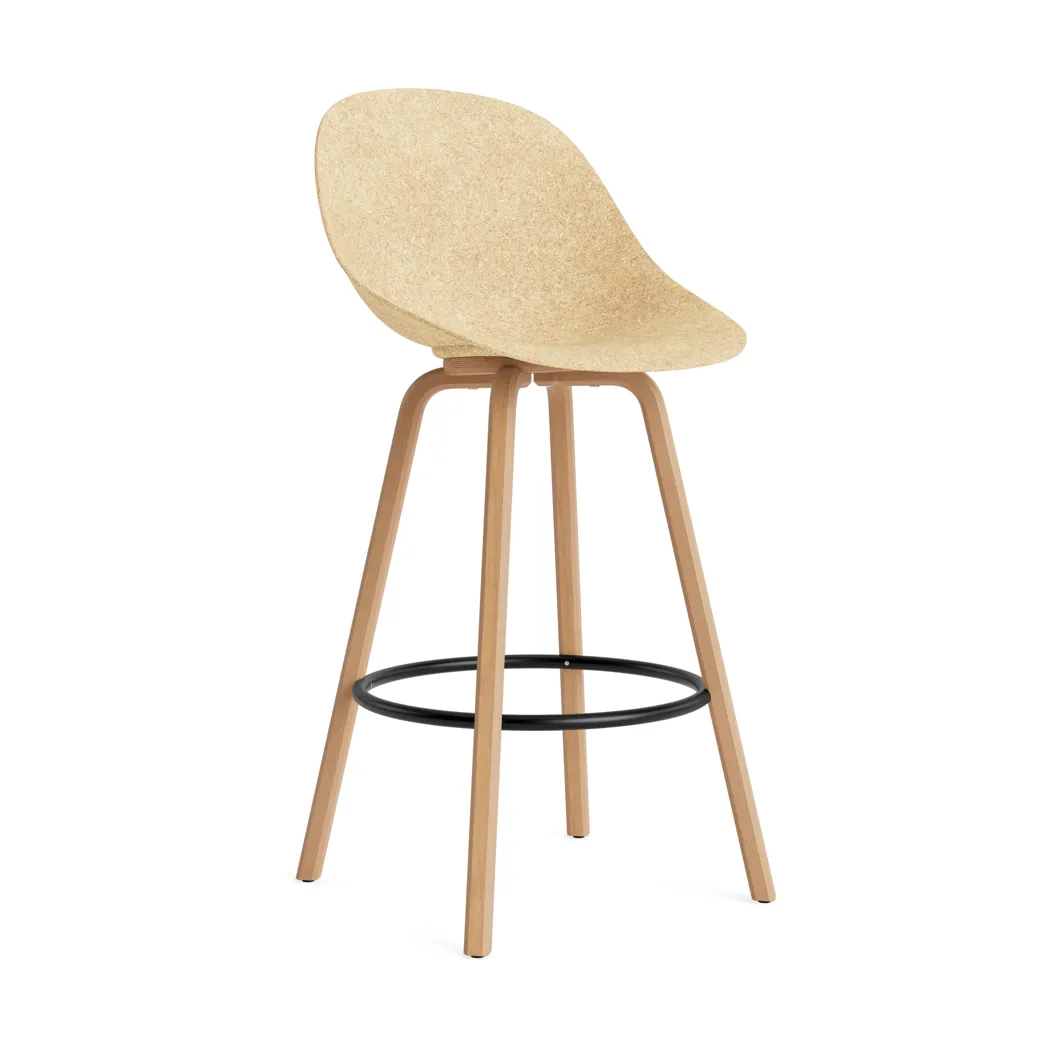 Mat Bar Chair barstol 75 cm, Hemp-beech-black steel Normann Copenhagen