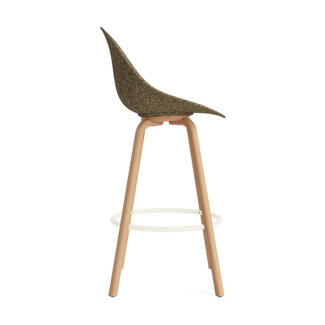 Mat Bar Chair barstol 75 cm, Seaweed-beech-cream steel Normann Copenhagen