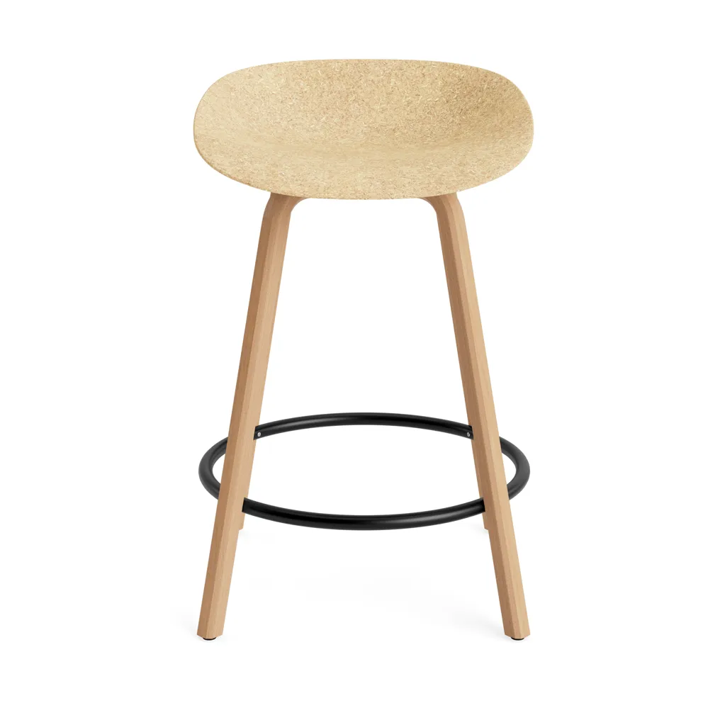 Σκαμπό Μπαρ Mat Barstool 65 εκ., Hemp-beech-black steel Normann Copenhagen