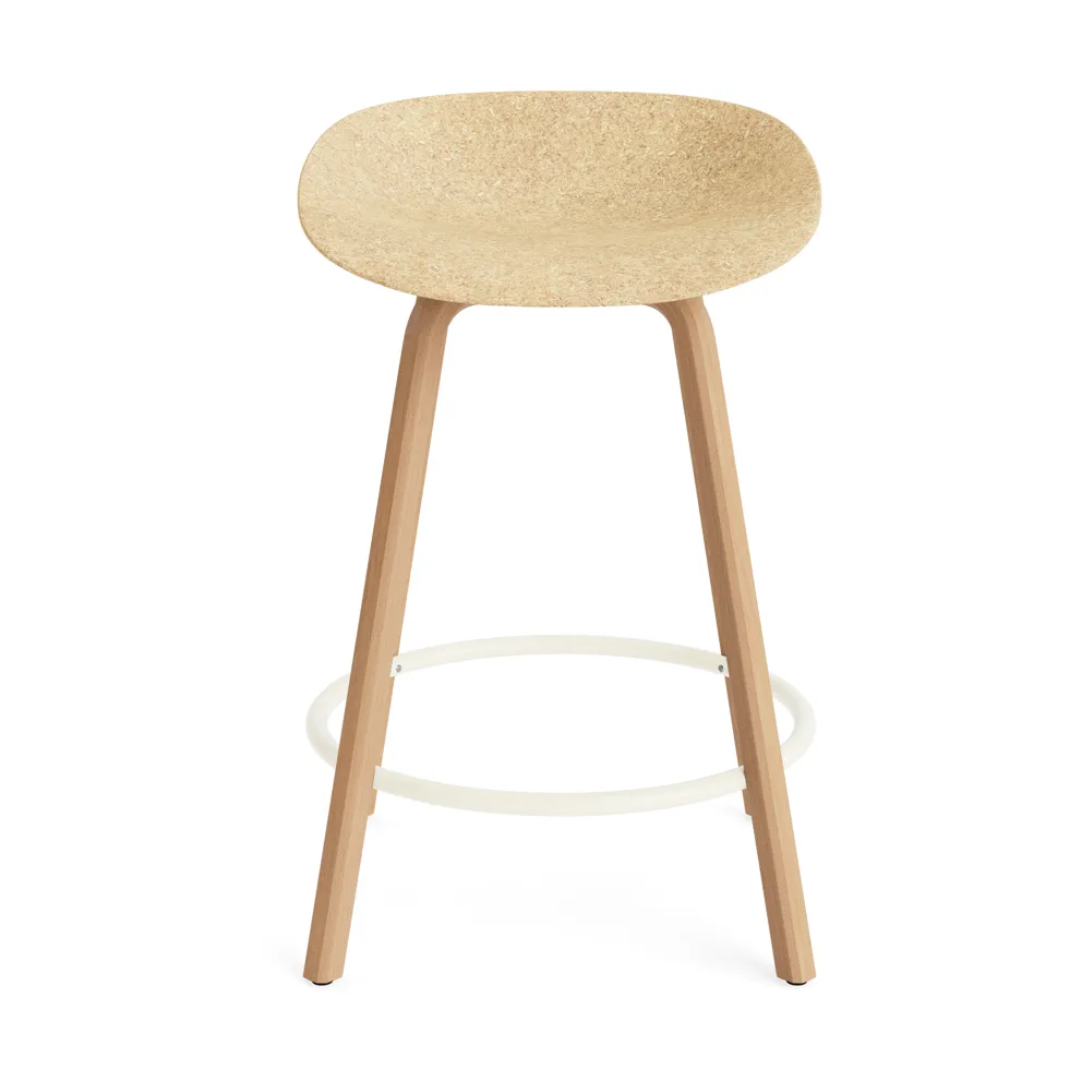 Σκαμπό Μπαρ Mat Barstool 65 εκ., Hemp-beech-cream steel Normann Copenhagen