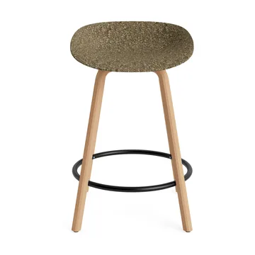 Σκαμπό Μπαρ Mat Barstool 65 εκ. - Seaweed-beech-black steel - Normann Copenhagen