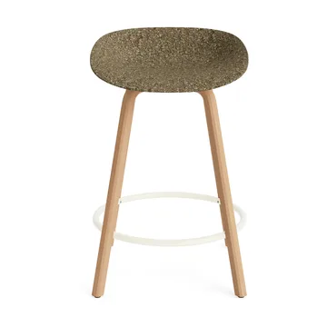 Σκαμπό Μπαρ Mat Barstool 65 εκ. - Seaweed-beech-cream steel - Normann Copenhagen