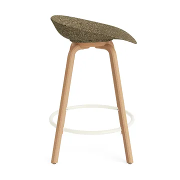 Σκαμπό Μπαρ Mat Barstool 65 εκ. - Seaweed-beech-cream steel - Normann Copenhagen