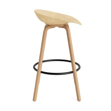 Σκαμπό Μπαρ Mat Barstool 75 εκ. - Hemp-beech-black steel - Normann Copenhagen