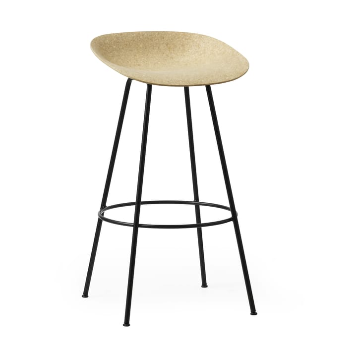 Σκαμπό Μπαρ Mat Barstool 75 εκ. - Hemp-black steel - Normann Copenhagen