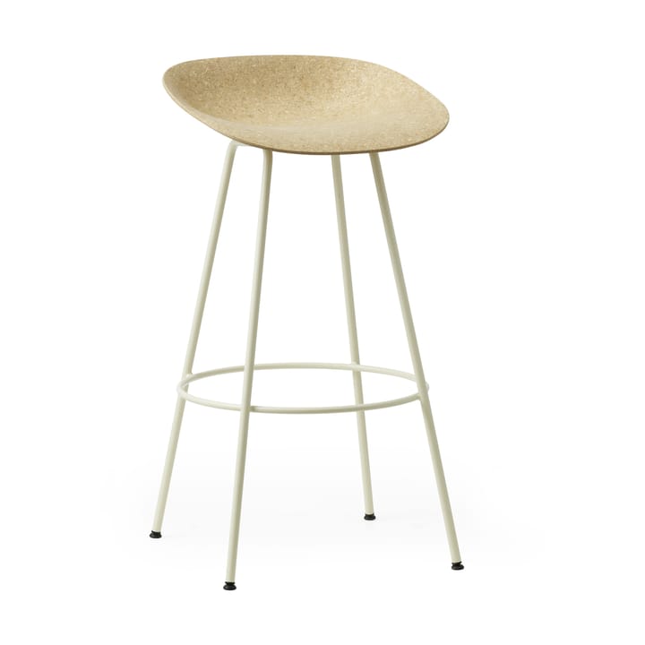 Σκαμπό Μπαρ Mat Barstool 75 εκ. - Hemp-cream steel - Normann Copenhagen