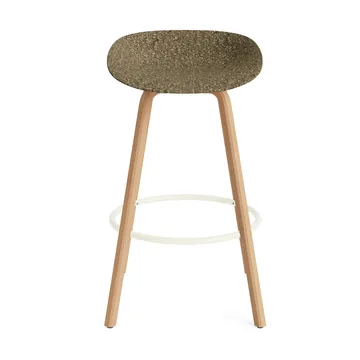 Σκαμπό Μπαρ Mat Barstool 75 εκ. - Seaweed-beech-cream steel - Normann Copenhagen