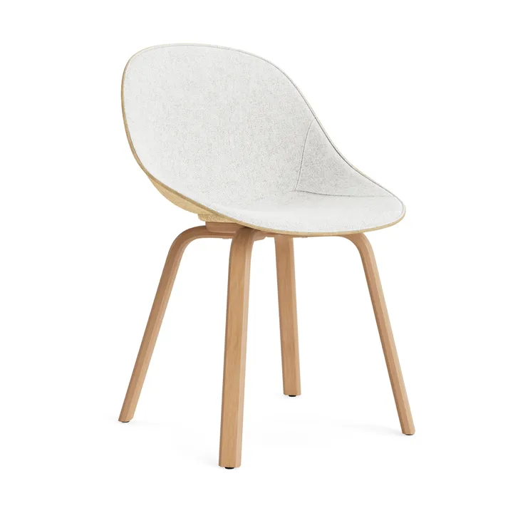 Mat Chair καρέκλα με μερική επένδυση μπροστά - Hallingdal 110-hemp-beech - Normann Copenhagen