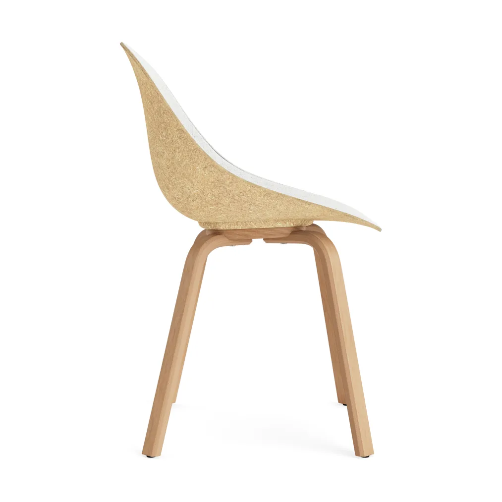 Mat Chair καρέκλα με μερική επένδυση μπροστά, Hallingdal 110-hemp-beech Normann Copenhagen