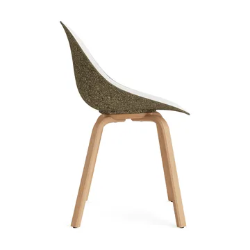 Mat Chair καρέκλα με μερική επένδυση μπροστά - Hallingdal 110-seaweed-beech - Normann Copenhagen