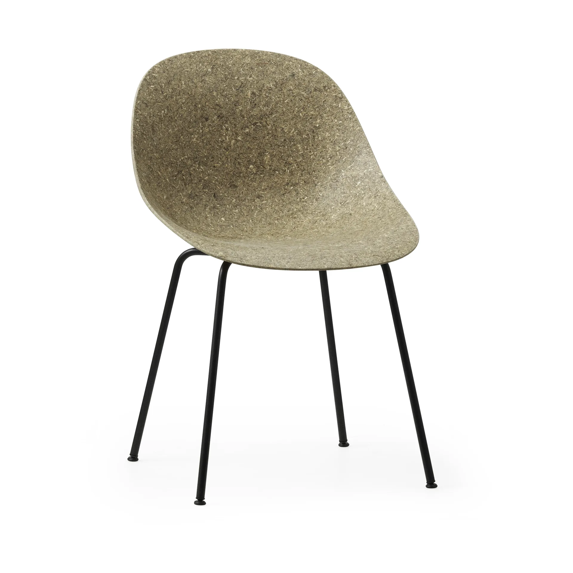 Καρέκλα Mat Chair, Seaweed-black steel Normann Copenhagen