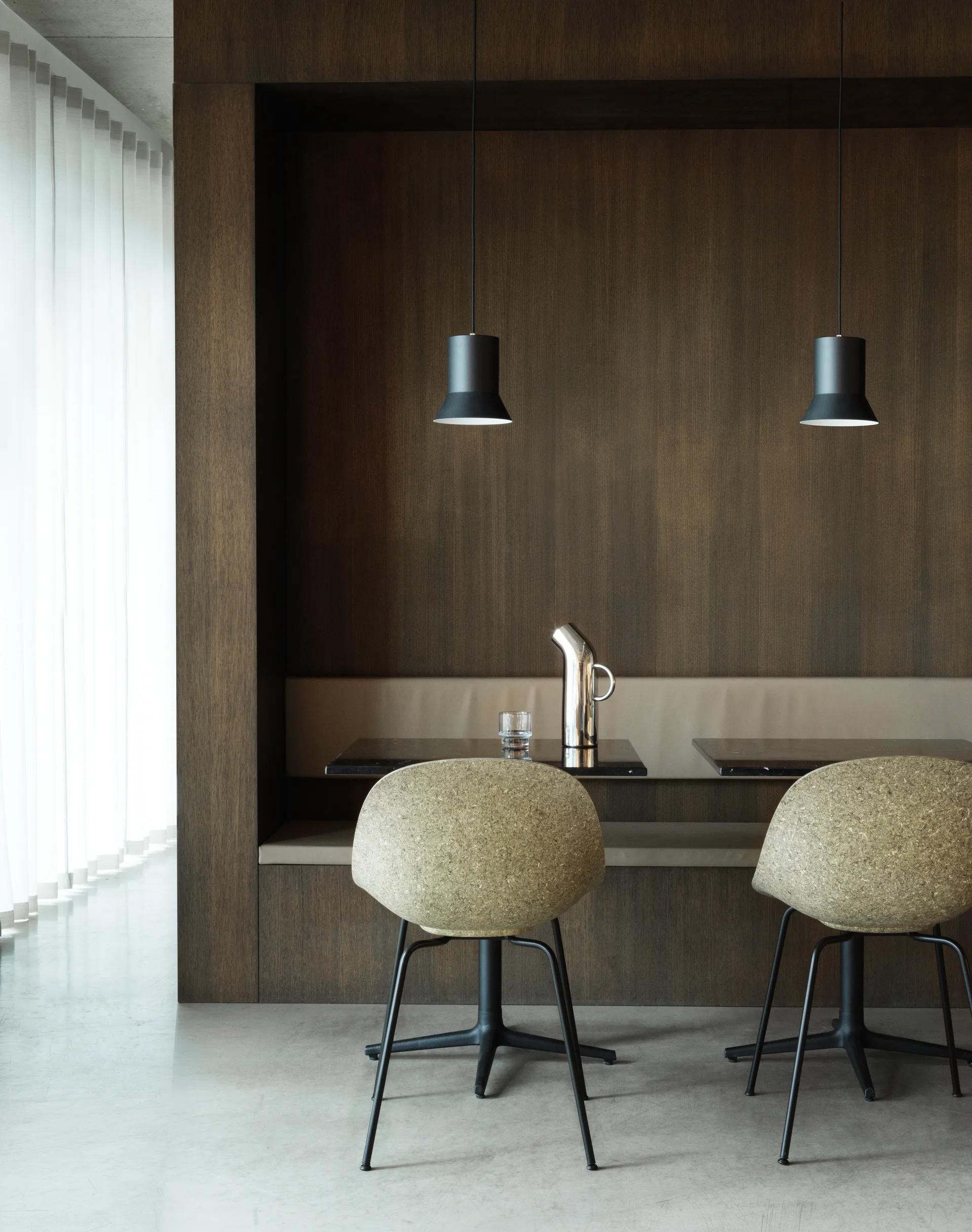 Καρέκλα Mat Chair, Seaweed-black steel Normann Copenhagen