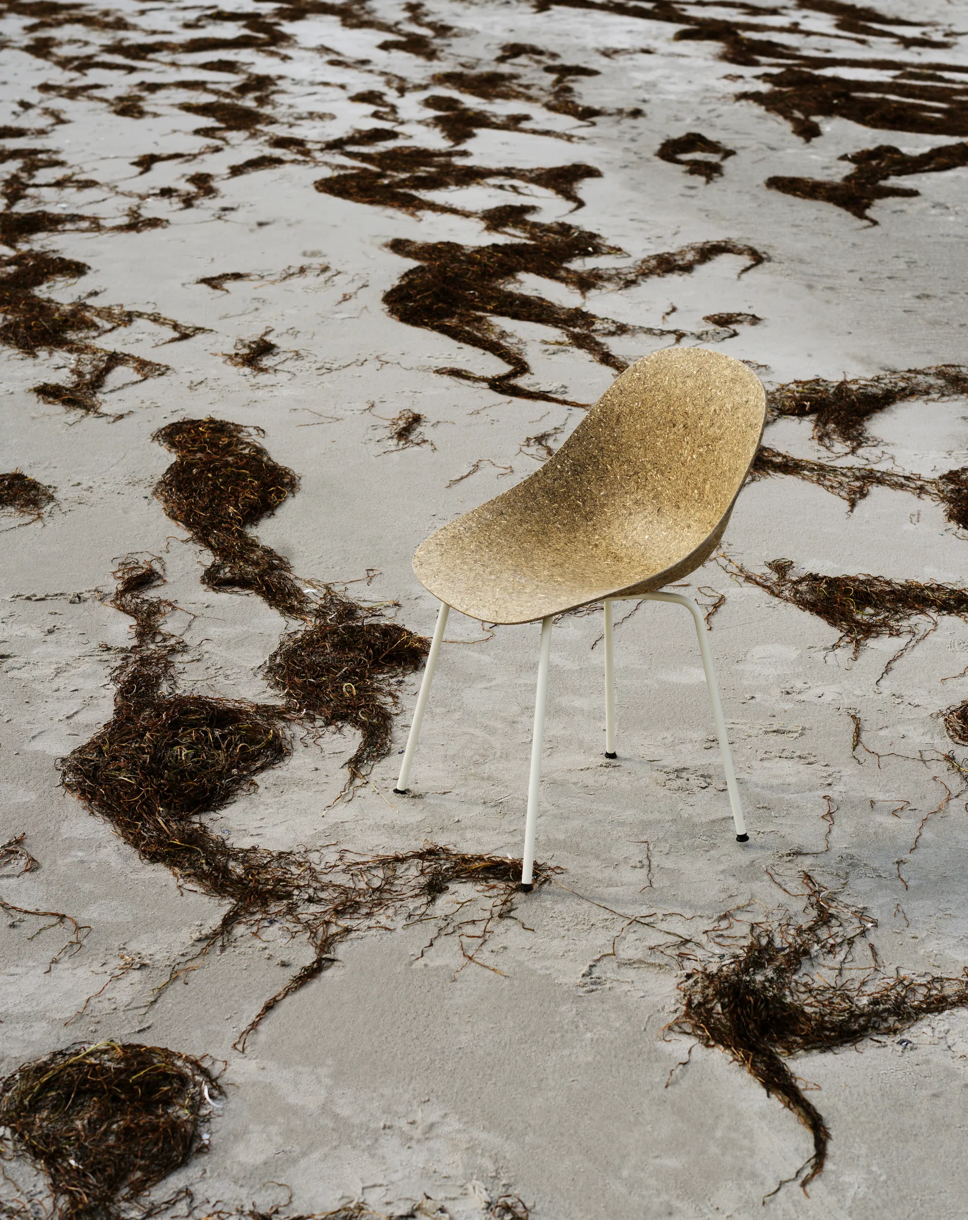 Καρέκλα Mat Chair, Seaweed-cream steel Normann Copenhagen