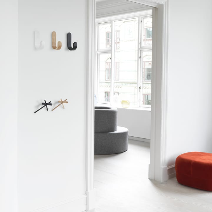 Normann Sticks κρεμάστρα, μαύρο διπλή συσκευασία Normann Copenhagen
