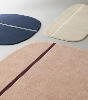 Oona χαλάκι 140x140 cm - Μπλε - Normann Copenhagen