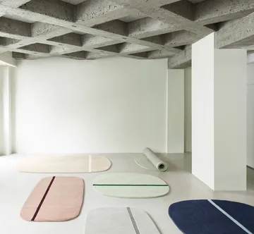 Oona χαλάκι 140x140 cm - Μπλε - Normann Copenhagen