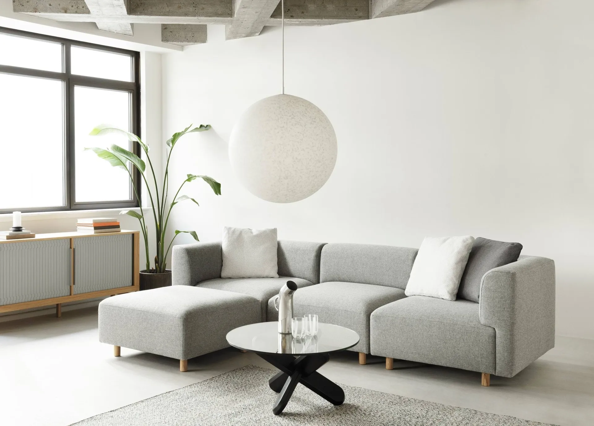 Κρεμαστό φωτιστικό Pix διαμέτρου 60 εκ, Λευκό Normann Copenhagen