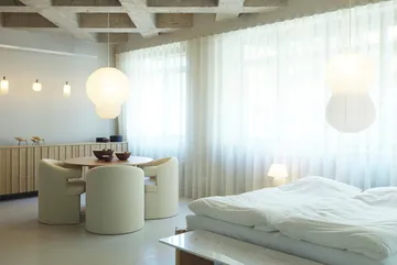 Καπάκι φωτιστικού Puff Twist 50x90 cm - Λευκό - Normann Copenhagen