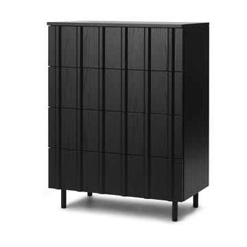 Συρταριέρα Rib με 4 συρτάρια - Soft Black - Normann Copenhagen