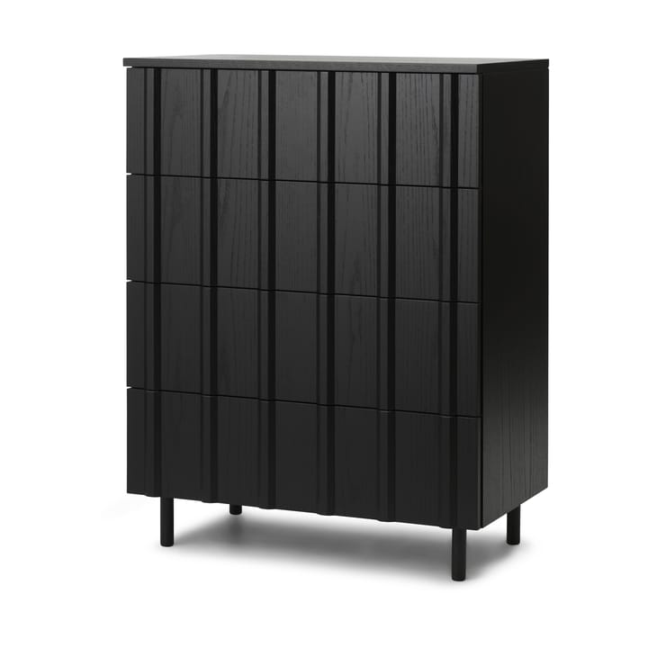 Συρταριέρα Rib με 4 συρτάρια, Soft Black Normann Copenhagen