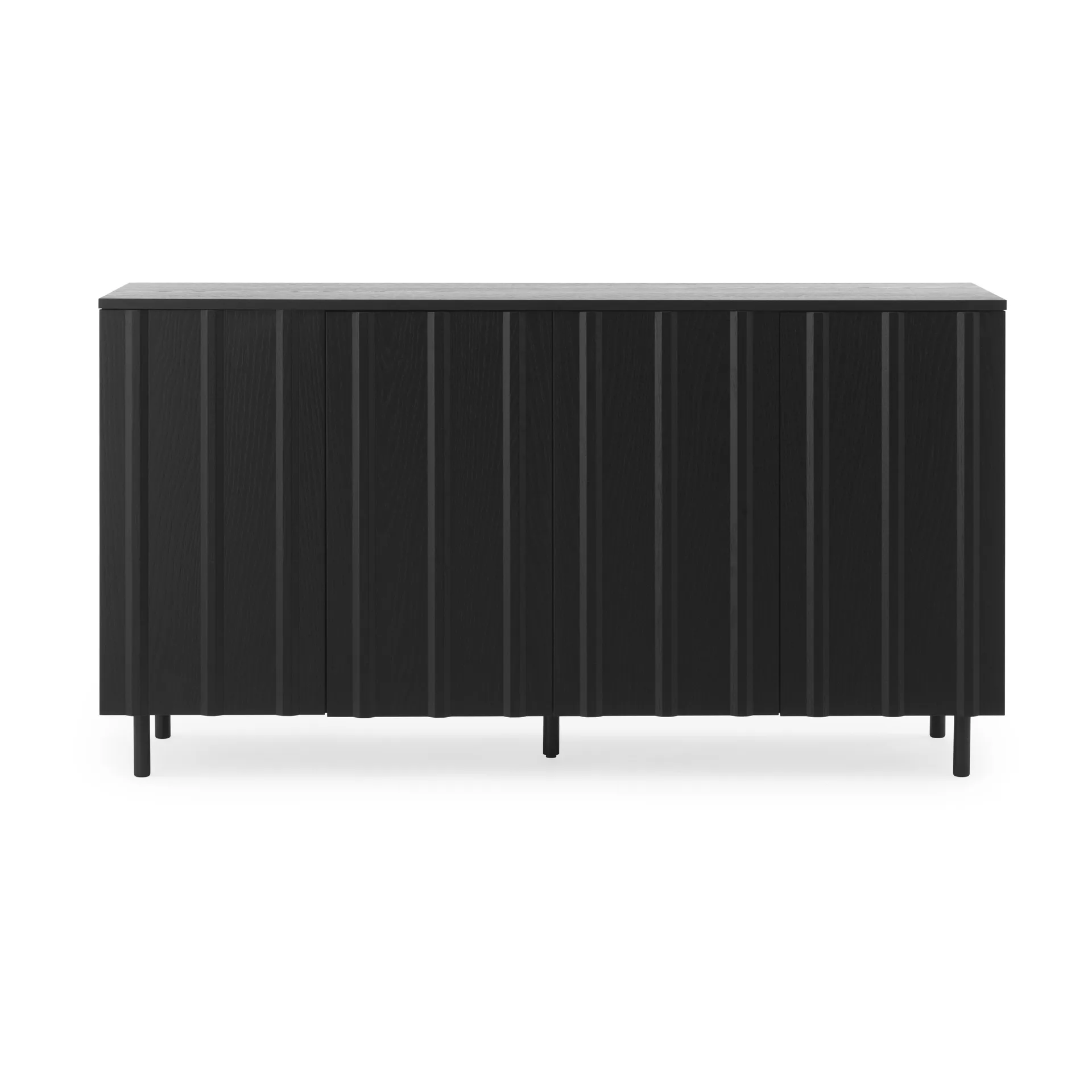 Ντουλάπα Rib 45x159 εκ, Soft Black Normann Copenhagen