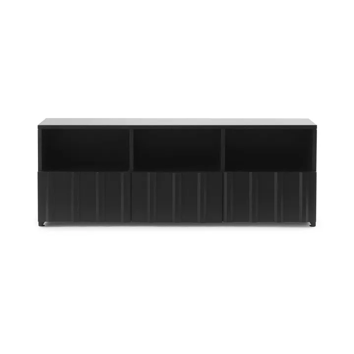 Rib μπουφές hybrid - Soft black,, 44x120x38 εκ. - Normann Copenhagen
