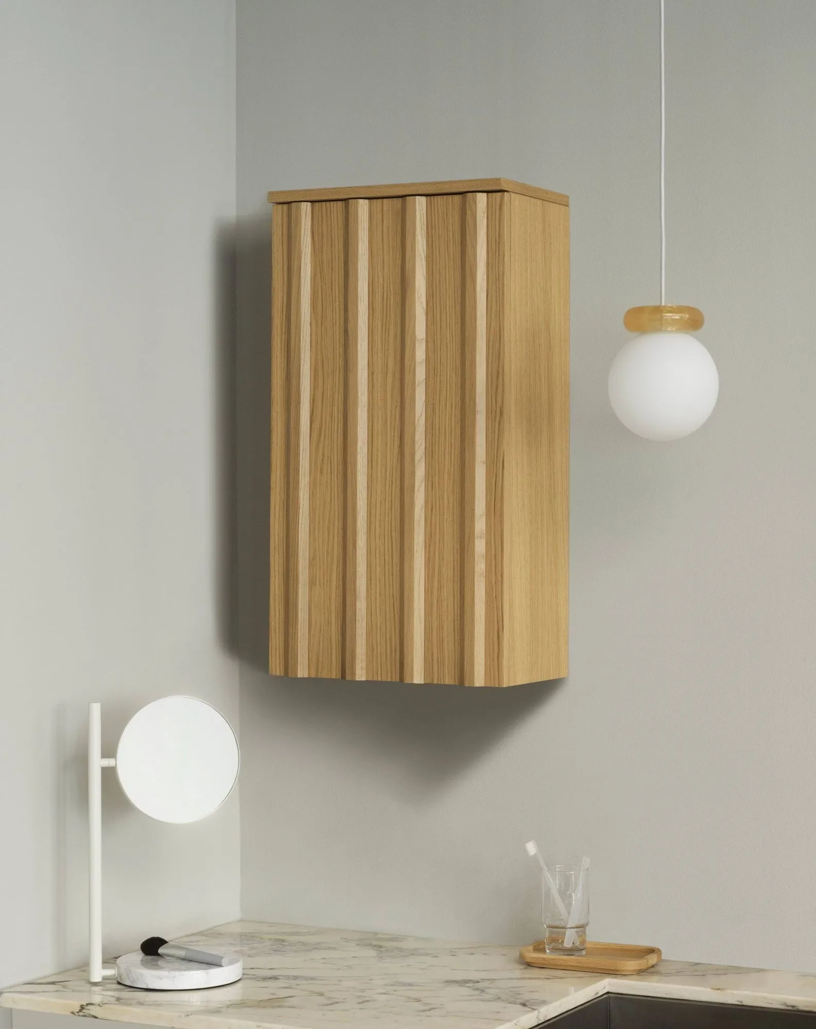 Rib κρεμαστό ντουλάπι τοίχου, Oak, 73x40x23 εκ. Normann Copenhagen