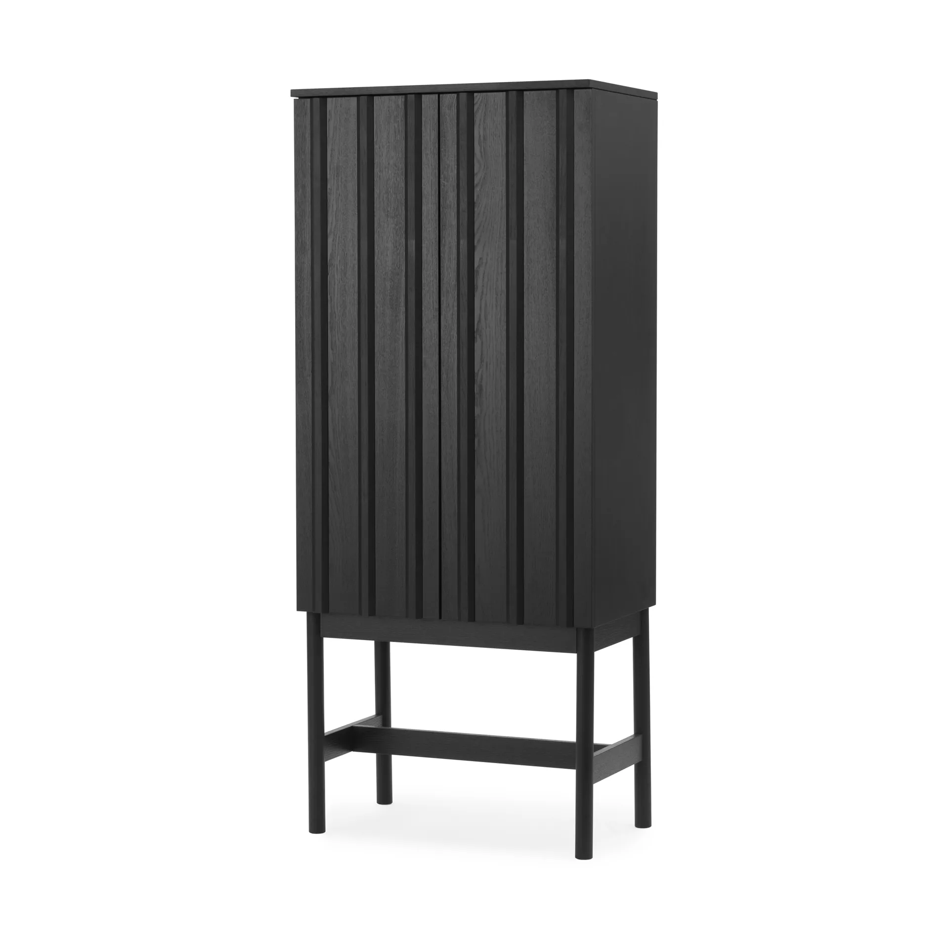 Rib ντουλάπι, Soft black, 166,5x70x43 εκ. Normann Copenhagen