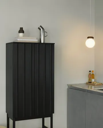 Rib ντουλάπι - Soft black, 166,5x70x43 εκ. - Normann Copenhagen
